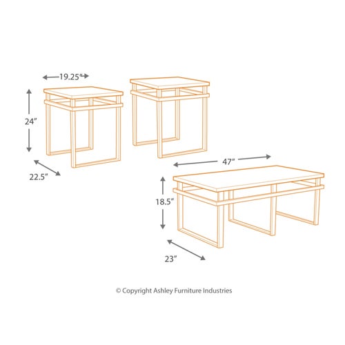 Signature Design by Ashley Laney Coffee Table Set