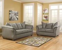 Signature Design by Ashley Darcy-Cobblestone Sofa and Loveseat display image