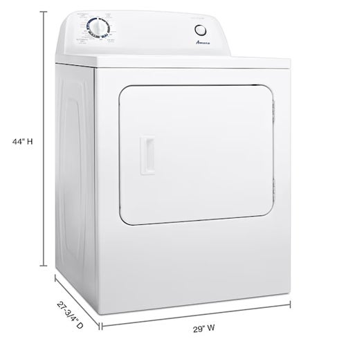 Amana 6.5 cu. ft. Electric Dryer with Wrinkle Prevent Option