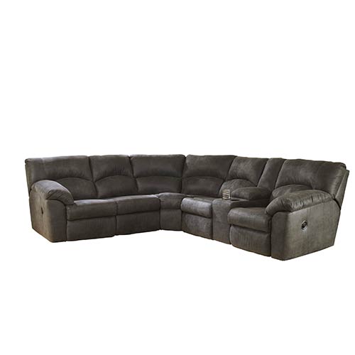 Signature Design by Ashley Tambo 2-Piece Sectional in Pewter
