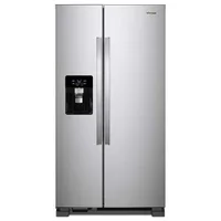 Whirlpool Stainless 21.4 Cu. Ft. Side-by-Side Refrigerator - Fingerprint Resistant display image