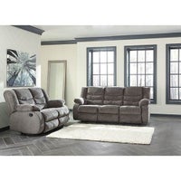 Signature Design by Ashley Tulen-Gray Reclining Sofa and Loveseat display image
