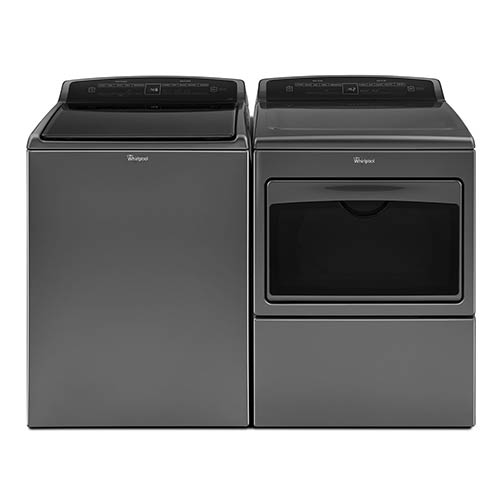 Whirlpool 4.8 Cu. Ft. Top-Load Washer and 7.4 Cu. Ft. Electric Dryer