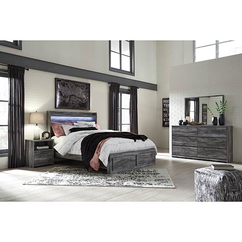 Signature Design by Ashley Baystorm 6-Piece King Panel Storage Bedroom Set