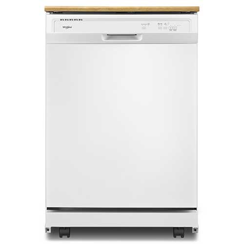 Whirlpool 24” White Portable Dishwasher