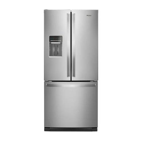 whirlpool-stainless-20-cu-ft-french-door-bottom-mount-refrigerator-with-water-dispenser