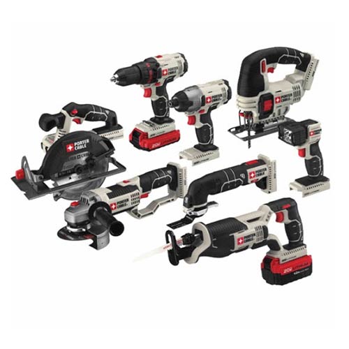 Porter-Cable 8-Piece 20V-Max Cordless Tool Kit Combo