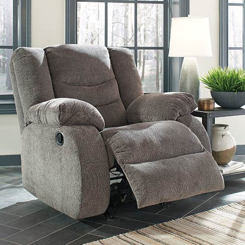 Signature Design by Ashley Tulen Rocker Recliner in Gray