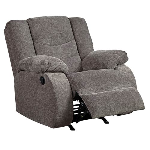 Signature Design by Ashley Tulen Rocker Recliner in Gray