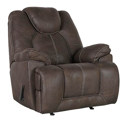 Signature Design by Ashley Warrior Fortress Power Rocker Recliner - Coffee