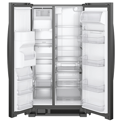Whirlpool Black 21 Cu. Ft. Side-by-Side Refrigerator
