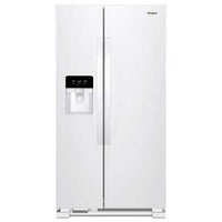 Whirlpool White 21 Cu. Ft. Side-by-Side Refrigerator  display image