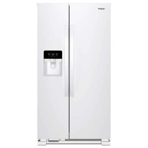 Whirlpool White 21 Cu. Ft. Side-by-Side Refrigerator