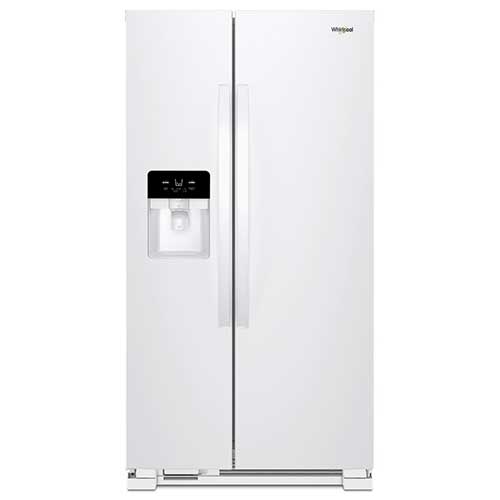 Whirlpool White 21 Cu. Ft. Side-by-Side Refrigerator 