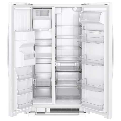 Whirlpool White 21 Cu. Ft. Side-by-Side Refrigerator
