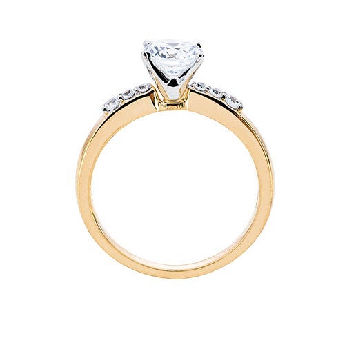 Womens 10K Gold 1.04 CT.T.W. White Sapphire Solitaire Ring