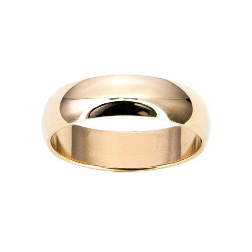 Mens 10K 6mm Wedding Band