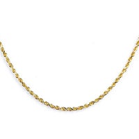 10K Gold 2.25mm Diamond Cut 22