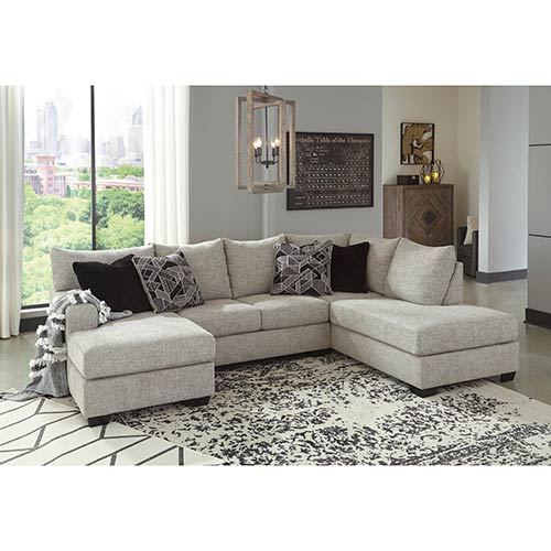 Benchcraft Megginson Storm 2-Piece Sectional in Storm