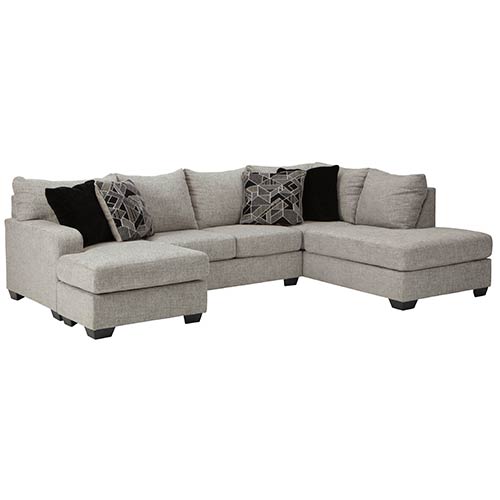 Benchcraft Megginson Storm 2-Piece Sectional in Storm