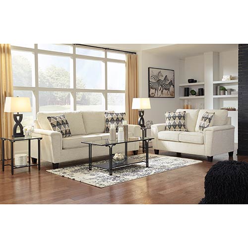Signature Design by Ashley Abinger Sofa & Loveseat in Natural