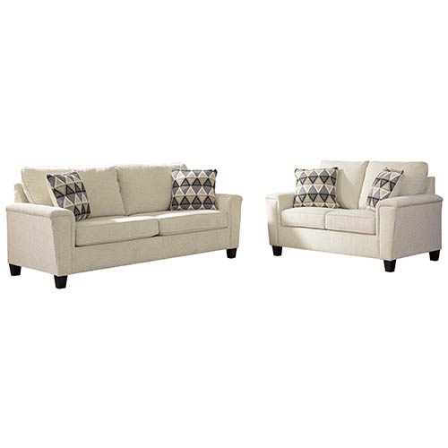 Signature Design by Ashley Abinger Sofa & Loveseat in Natural