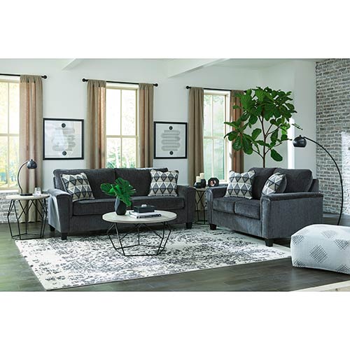 Signature Design by Ashley Abinger Sofa & Loveseat in Smoke