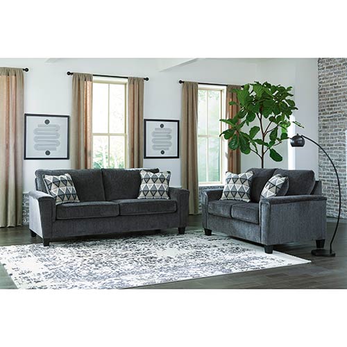 Signature Design by Ashley Abinger Sofa & Loveseat in Smoke