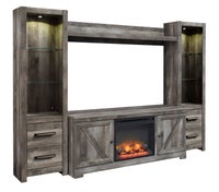 Signature Design by Ashley Wynnlow Large TV Stand with Fireplace Insert display image