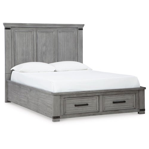Signature Design by Ashley Russelyn King Storage Bed In Gray