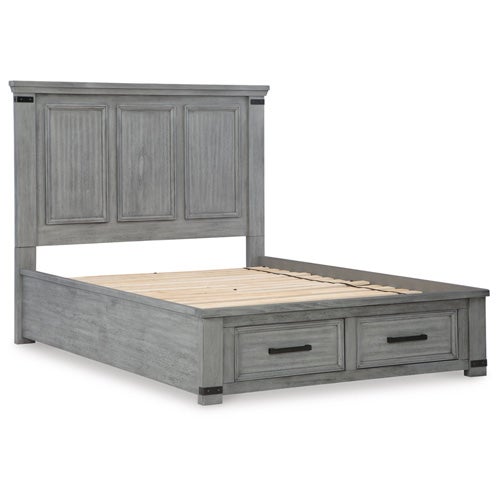 Signature Design by Ashley Russelyn King Storage Bed In Gray