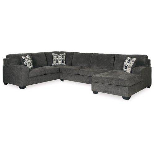 Signature Design by Ashley Ballinasloe 3-Piece Sectional in Smoke 