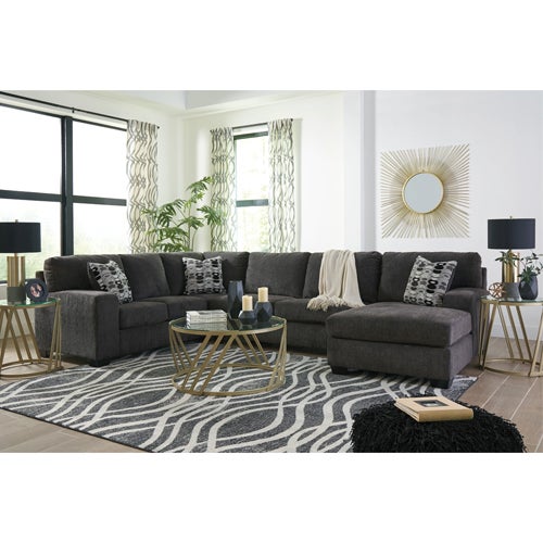 Signature Design by Ashley Ballinasloe 3-Piece Sectional in Smoke