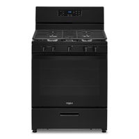 Whirlpool Black 5.1 Cu. Ft. Freestanding Gas Range with Edge to Edge Cooktop display image