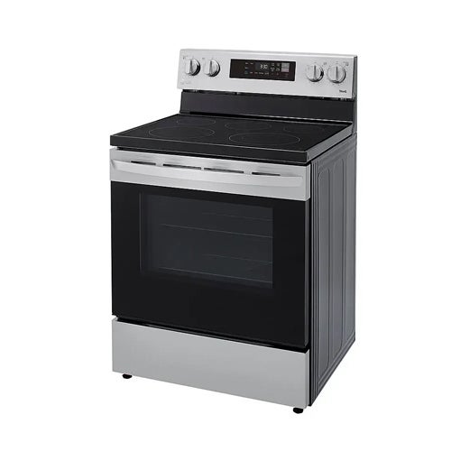 LG 6.3 Cu. Ft. Smart Wi-Fi Enabled Electric Range with Easy Clean in Stainless Steel