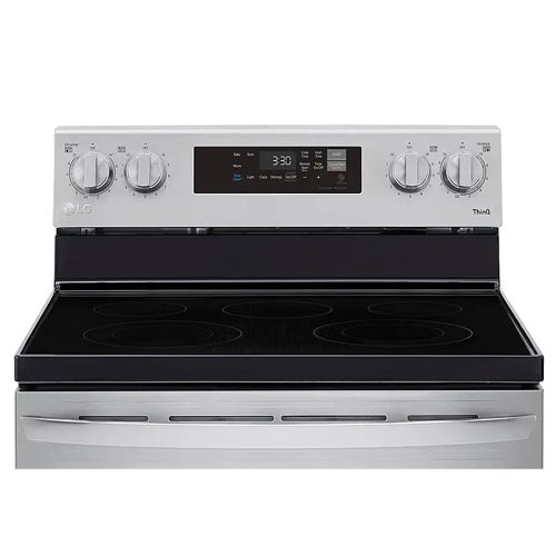 LG 6.3 Cu. Ft. Smart Wi-Fi Enabled Electric Range with Easy Clean in Stainless Steel