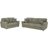 Signature Design by Ashley Cascilla-Pewter Sofa and Loveseat display image