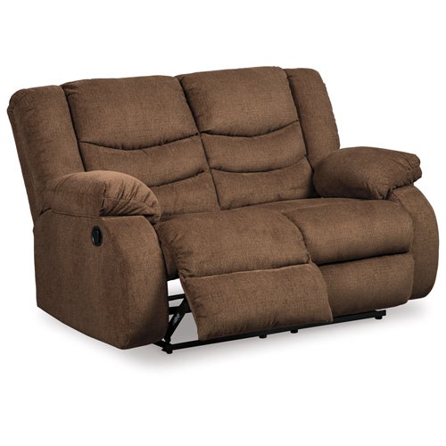 Signature Design by Ashley Tulen Reclining Sofa and Loveseat in Chocolate