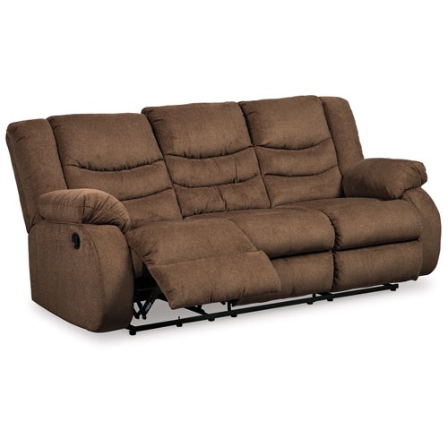 Signature Design by Ashley Tulen Reclining Sofa and Loveseat in Chocolate