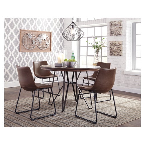 Signature Design by Ashley 5-piece Centiar Round Dining Table & 4 Chairs
