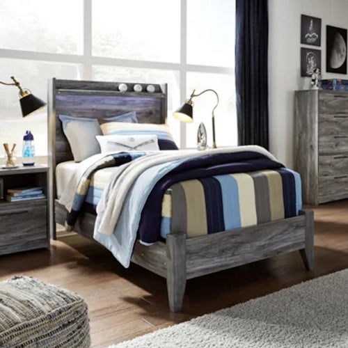 Signature Design by Ashley Baystorm Twin Panel Headboard & Footboard with Rails