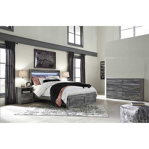 Signature Design by Ashley Baystorm 6-Piece Queen Panel Storage Bedroom Set