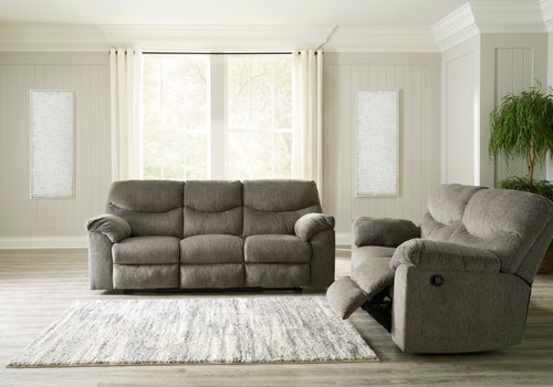 Signature Design by Ashley Alphons Reclining Sofa and Loveseat-Putty
