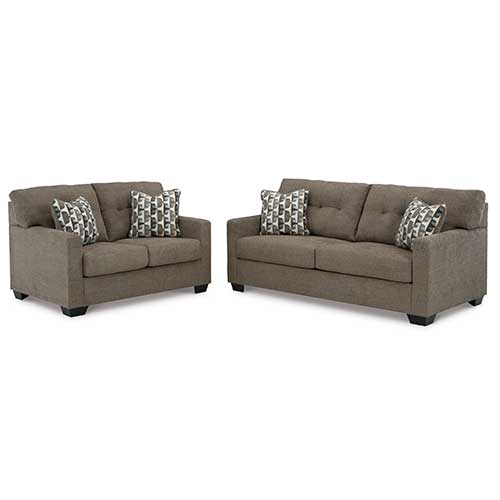 Signature Design by Ashley Mahoney Sofa & Loveseat in Chocolate