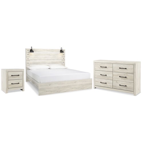 Signature Design by Ashley 3-Piece Cambeck King Headboard & Dresser