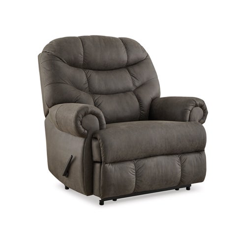 Signature Design by Ashley Camera Time Recliner in Gunmetal