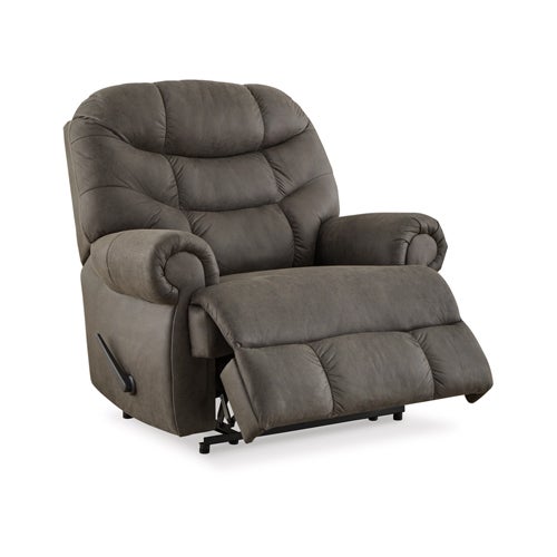 Signature Design by Ashley Camera Time Recliner in Gunmetal
