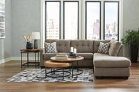 Signature Design by Ashley Mahoney 2-Piece Sectional with Chaise - Chocolate display image