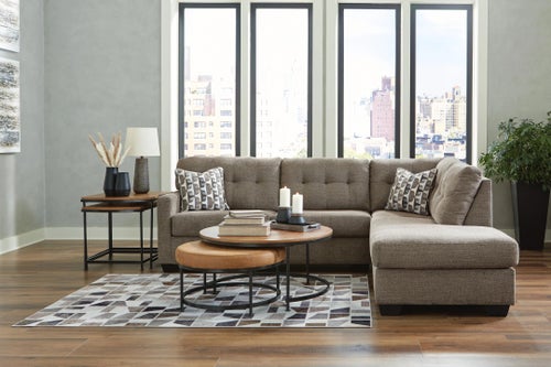 Signature Design by Ashley Mahoney 2-Piece Sectional with Chaise - Chocolate
