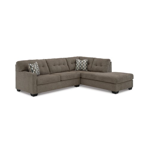 Signature Design by Ashley Mahoney 2-Piece Sectional with Chaise - Chocolate